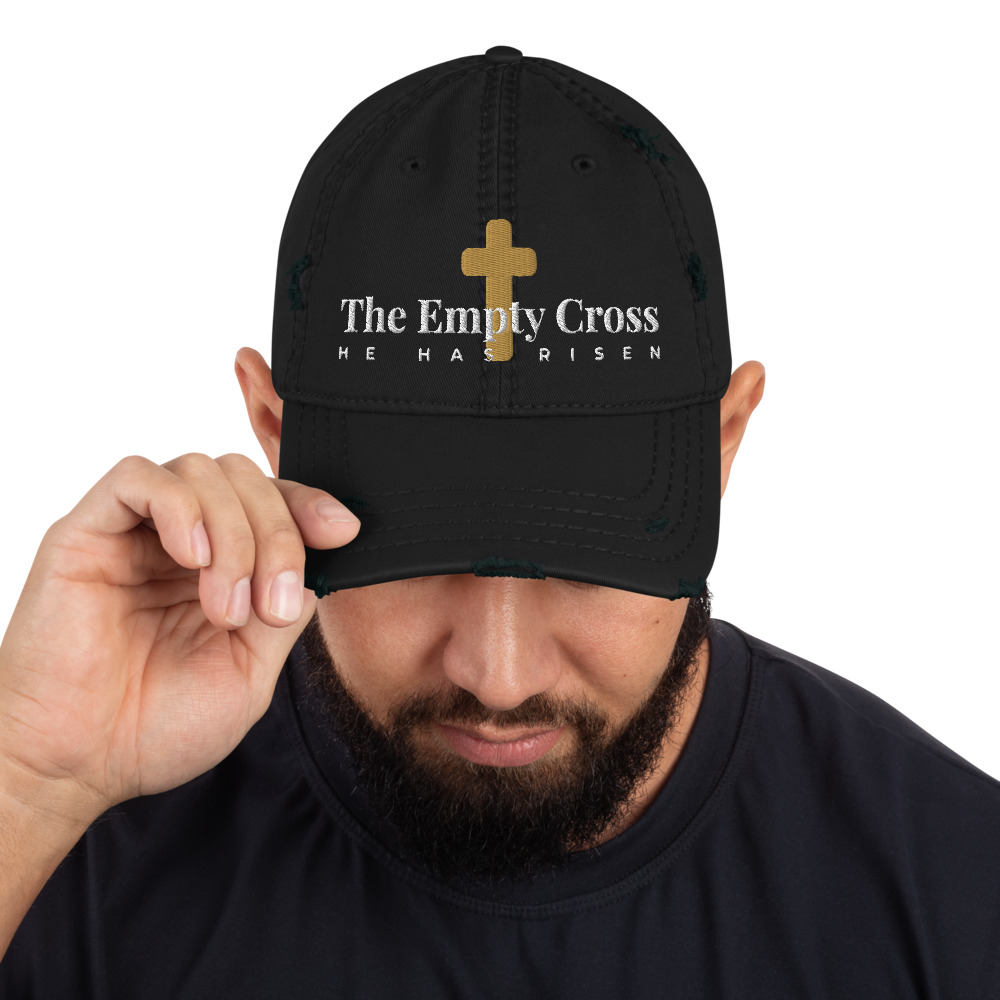 He Has Risen Distressed Hat — image 2