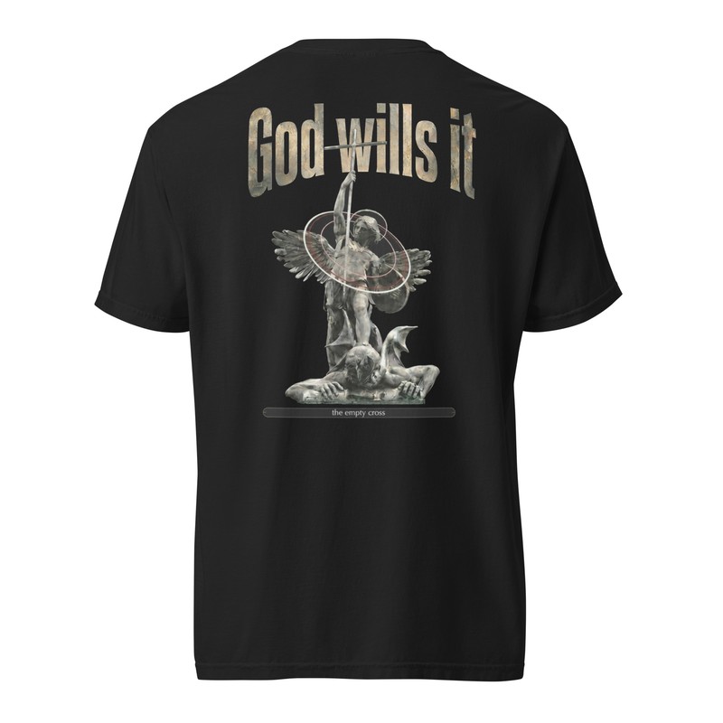 God Wills It - Michael slaying Satan T-shirt 1717