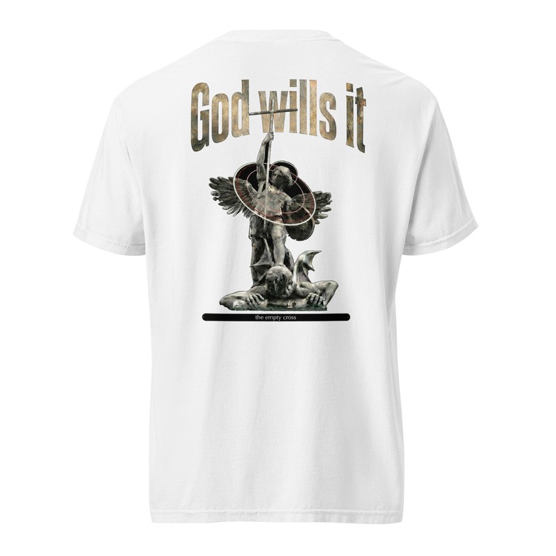 God Wills It - Michael slaying Satan T-shirt 1717 — image 6